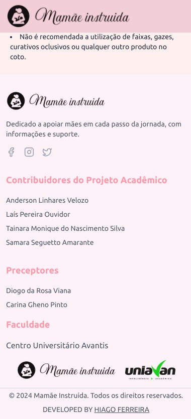 Mamãe instruida